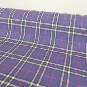 Brushed Cotton Plaid Deadstock - Purple Plaid