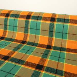 Brushed Cotton Plaid Deadstock - Orange Tartan