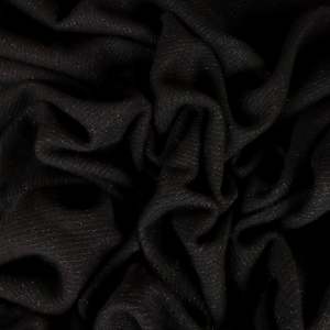 Wool Blend Coating Designer Ends Deadstock - Edie Black Sparkle