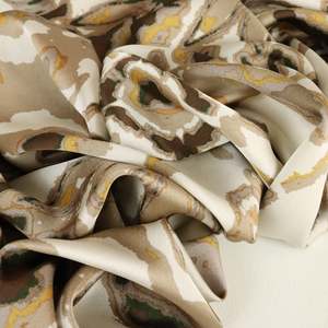 Abstract Printed Poly Satin - Wild One
