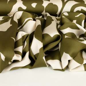 Abstract Printed Poly Satin - Sweet Dreams