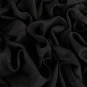 Linen: Linen Blend Woven Spot - Black