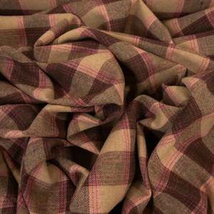 Brushed Cotton Plaid Deadstock 155gsm - Neapolitan