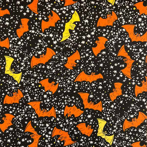 All Fabric: Halloween Cotton Print - Bats