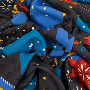 Fabric Cotton: Cotton Print - Bluescape