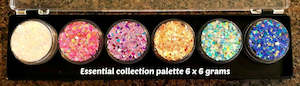 Fairy Snuff glitter paste palette 6 x 6gm Essential collection