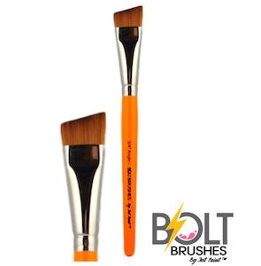 Bolt Brushes By Jest Paint: BOLT 3/4" angled brush - pointed handle