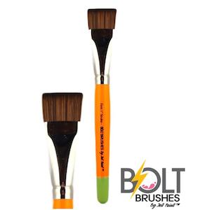 Bolt Brushes By Jest Paint: BOLT Firm 1" one stroke flat brush pointed handle