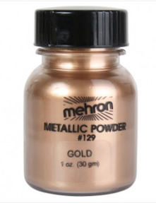 Special Effects: Mehron Metallic powder - Gold 28gm