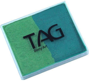 Tag 2 Colour Split Cakes: Tag split cake - Pearl green/Pearl lime 50gm