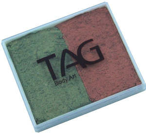 Tag 2 Colour Split Cakes: Tag split cake - Pearl bronze green/Pearl copper 50gm
