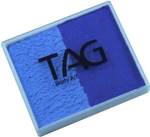 Tag 2 Colour Split Cakes: Tag split cake - Powder blue/Royal blue 50gm