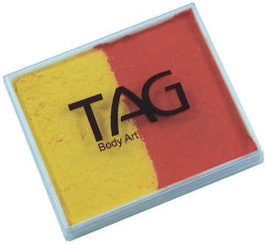 Tag 2 Colour Split Cakes: Tag split cake - Orange/Yellow 50gm