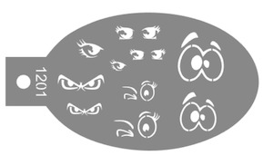 Assorted eyes stencil