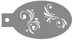 Fpnz Stencils: Small flourish stencil