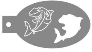 Fpnz Stencils: Shark stencil