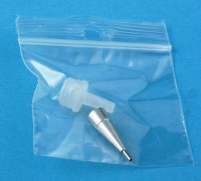 Liquid bling wide tip with attachable slim metal tip