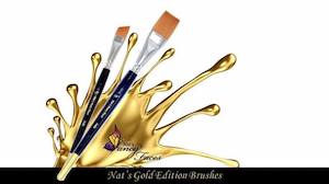 Nats Gold Edition Brushes: Nat's gold edition 3/4" flat brush