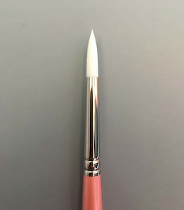 ALIYAH white taklon round brush #1