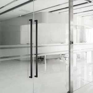 Barn Door Hardware: Entrance Door Pull Handle – Modern Front Entry Design Black 800mm