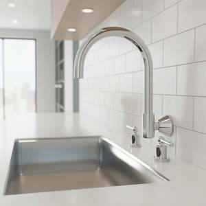 Bath Spouts: High Reach Swivel Wall Kitchen Laundry Bath Basin Spout