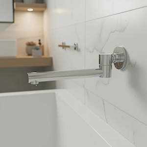 Bath Spouts: 240mm Brass Bath Safety Spout Swivel