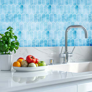 Kitchen Splashbacks: 5pcs 3D Wall Stickers Self-adhesive Wallpaper Resistant High Temperature