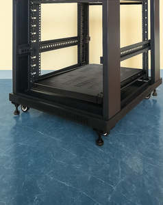 Office Furniture: 1U 1RU Sliding Shelf 26" Inch Deep Vented for 19" Rack System Server Cabinet