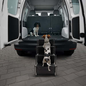 Folding Pet Dog Car Boot Access Steps Ladder Stairs Strong Lightweight