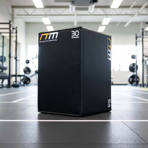 Gym And Fitness Accessories: 3-in-1 Foam Plyometric Jump Box – Fitness Training Plyo Games Box for Cardio & Strength