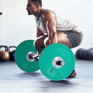 Gym Weights: 2x10kg PRO Olympic Rubber Bumper Weight Plate – Durable Gym Strength Training Equipment