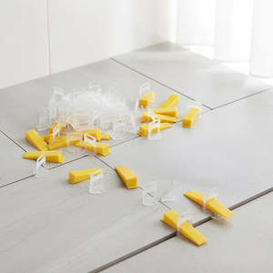 Bathroom Accessories: Tile Levelling System Kit with 1000 Clips, Wedges & Pliers