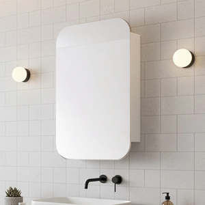 Wall Hung Bathroom Mirror Cabinet with Magnifying Mirror