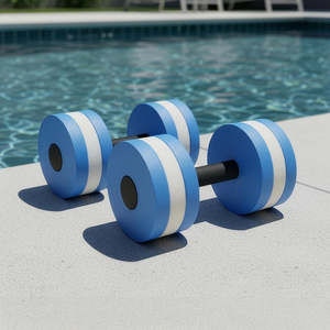 Gym Weights: 2x Water Aerobics Dumbbell EVA Aquatic Barbell Aqua Fitness