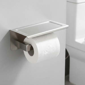 Bathroom Accessories: 304 Stainless Steel Toilet Paper Holder Roll Hook Storage Rack for Bathroom