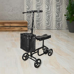 Knee Walker with Folding Alloy Frame and Storage Bag