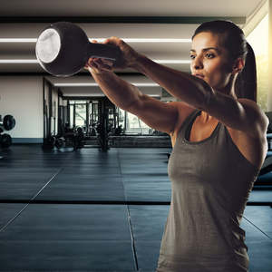 16kg Kettlebell with Concrete Filling for Home Strength Training