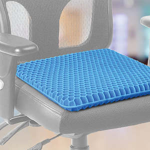 Office Furniture: Gel Seat Cushion with Honeycomb Design & Breathable Mesh Cover