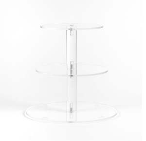Kitchenware: 3 Tier Acrylic Cake Stand Set Round Dessert Display Stand