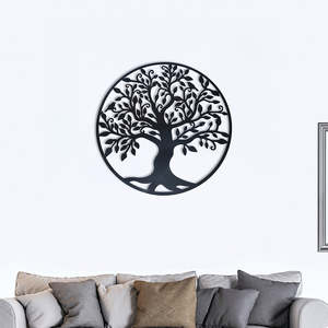 Home Furniture: 60cm Wall Art Hanging Metal Iron Sculpture – Garden or Home Decorative Feature Piece