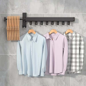 Home Furniture: Wall-Mounted Drying Rack – Foldable Aluminium Airer, 27kg Capacity