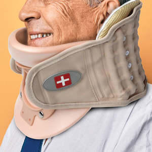 Sports Fitness: Neck Support Collar – Adjustable Fit with Hand Air Pump