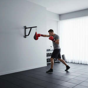 Sports Fitness: Punching Bag Holder Wall Mount – Heavy-Duty Steel Pivot Rack