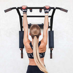 Sports Fitness: Heavy Duty Wall Mounted Power Station – Pull Up, Dip & Knee Raise Bar Home Gym