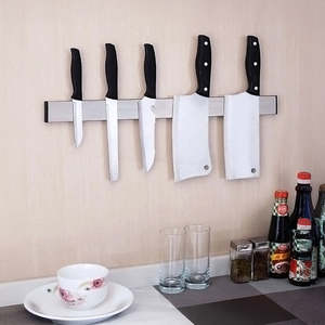 Bathroom And Kitchen: 41cm Strong Magnetic Wall Mounted Kitchen Knife Magnet Bar Holder Display Rack Strip