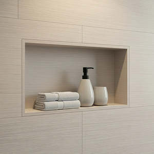Bathroom Fixtures And Fittings: Shower Niche - 350x600x92mm Prefabricated Wall Bathroom Renovation
