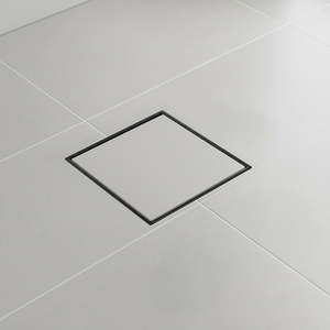 Tile Shower Drain – 15x15cm Black Tile Insert