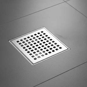 Floor Wastes And Grates: Square Shower Drain – 10x10cm Stainless steel Grid Grate