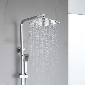 Shower Heads: Polished Chrome Shower Head – 300mm Square 304 Stainless Steel