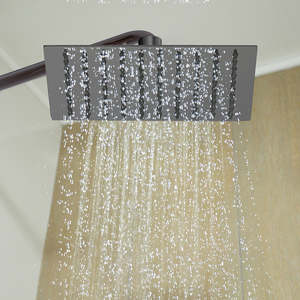 Shower Heads: Square Rain Shower Head – 200mm in 304 Stainless Steel